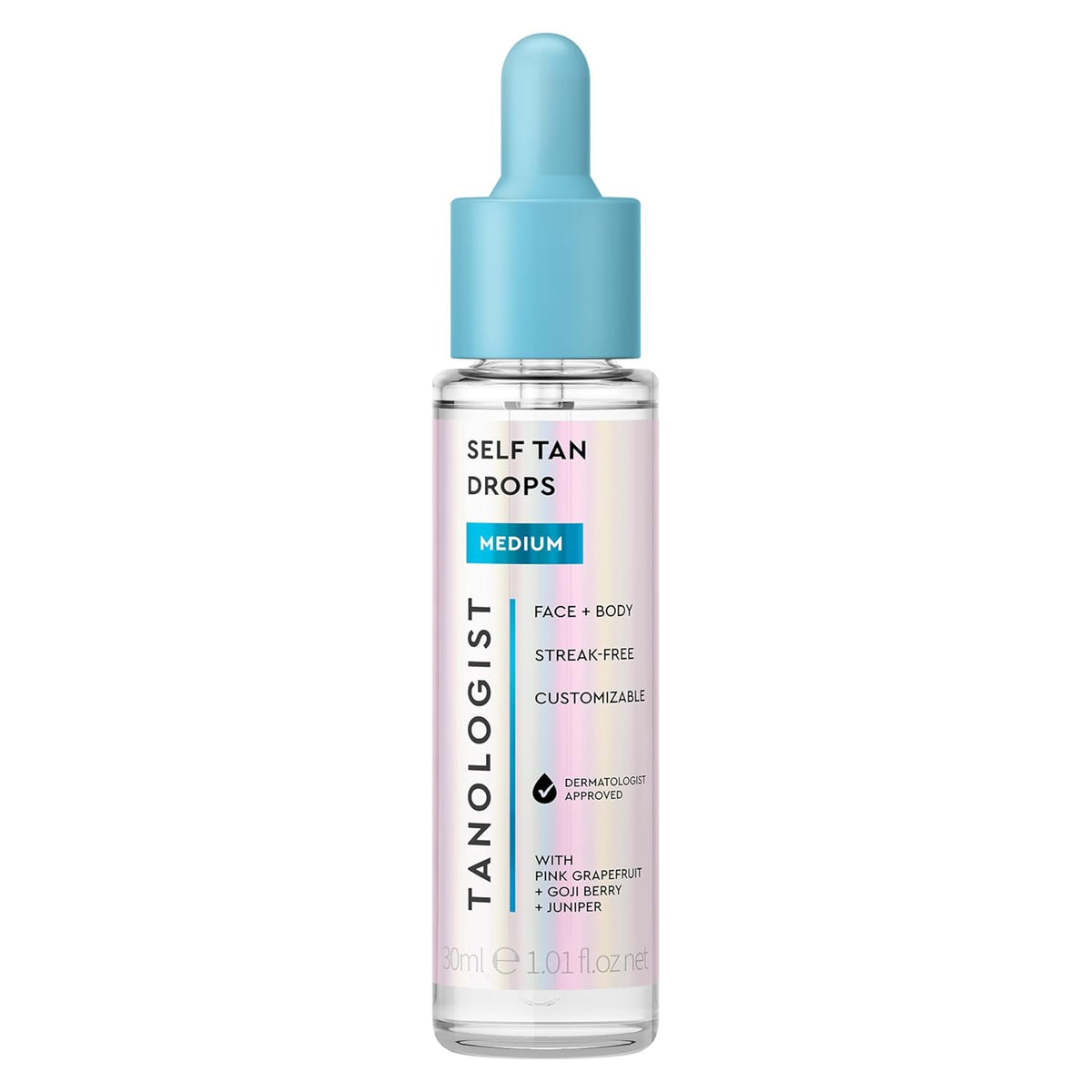 Medium Self-Tan Drops, Face Tanning Drops, 1.01 Fl Oz