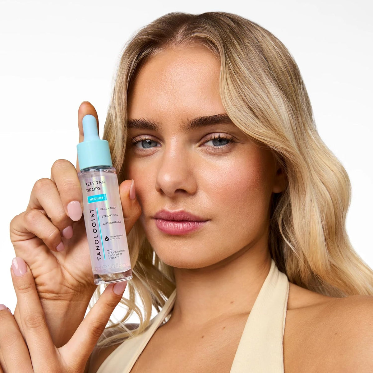 Medium Self-Tan Drops, Face Tanning Drops, 1.01 Fl Oz